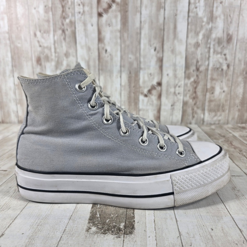 Converse Chuck Taylor All Star Lift Platform High Top Gray Womens 8 570434C - Picture 1 of 8
